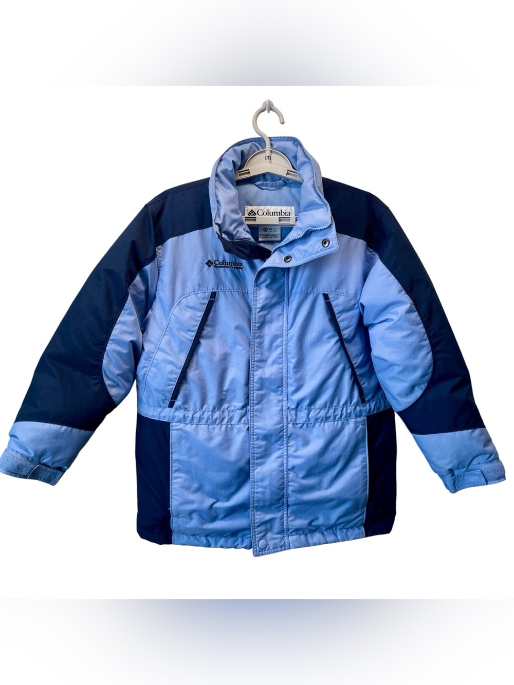 Columbia Winter Jacket Size 10/12 Youth Lavender And Navy